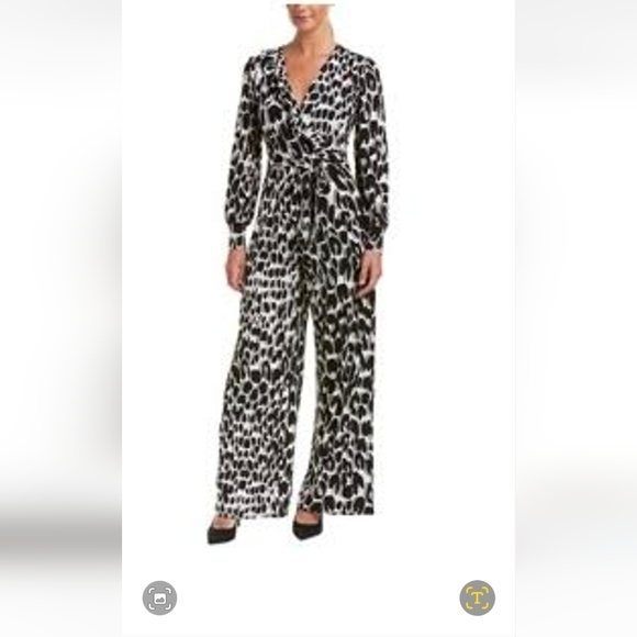 Leota Julie Leopard Print Jumpsuit, XL - Picture 3 of 9